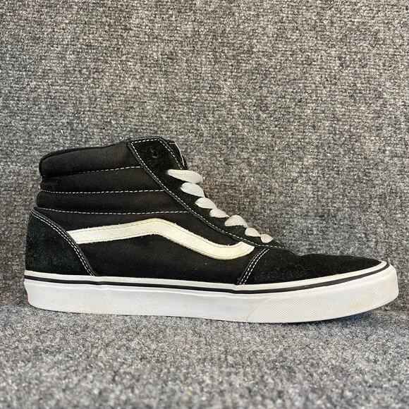 Vans Sk8-Hi High Top Sneakers Black White Canvas Suede Mens 9.5 VN000D5IB8C main image 8